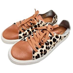 Band of Gypsies‎ Shoes Womens Size 6 Cognac Leather & Cowhair Sneaker